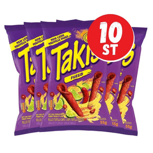 Takis Fuego 55g SPANIEN 10 stk