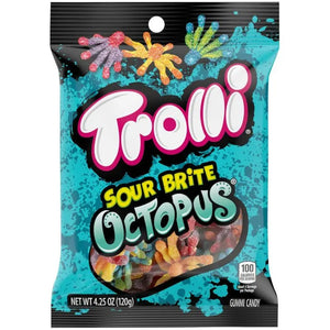 Trolli Sour Brite Octopus 120g Trolli - Butikkom