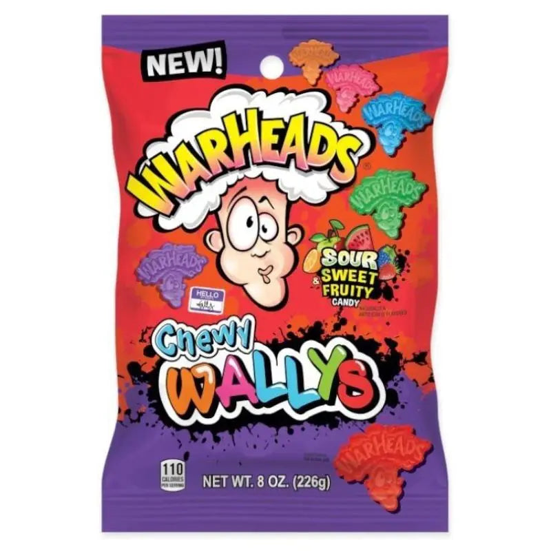 Warheads Chewy Wallys Sour Sweet & Fruity 226g Warheads - Butikkom