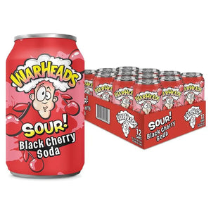 Warheads Sour Black Cherry Sodavand 355ml x 12stk