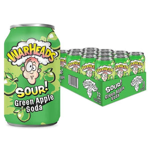 Sprænghoveder Sour Grøn Æble Sodavand 355ml x 12stk