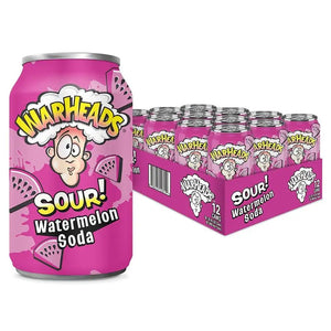 Warheads Sour Watermelon Sodavand 355ml x 12stk
